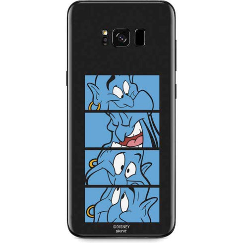 Disney Aladdin Genie Faces Grid Galaxy S8 Plus Skin